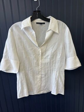 Lafayette 148 New York Linen Blouse